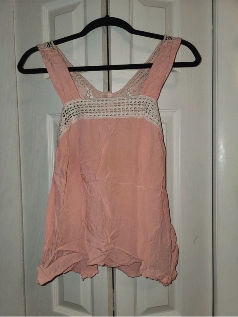 Women's Light Pink tank Top butterfly back